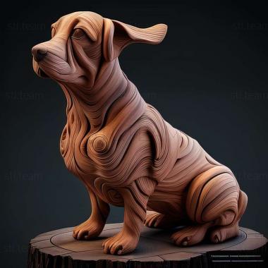 3D model The Uruguayan Cimarron dog (STL)